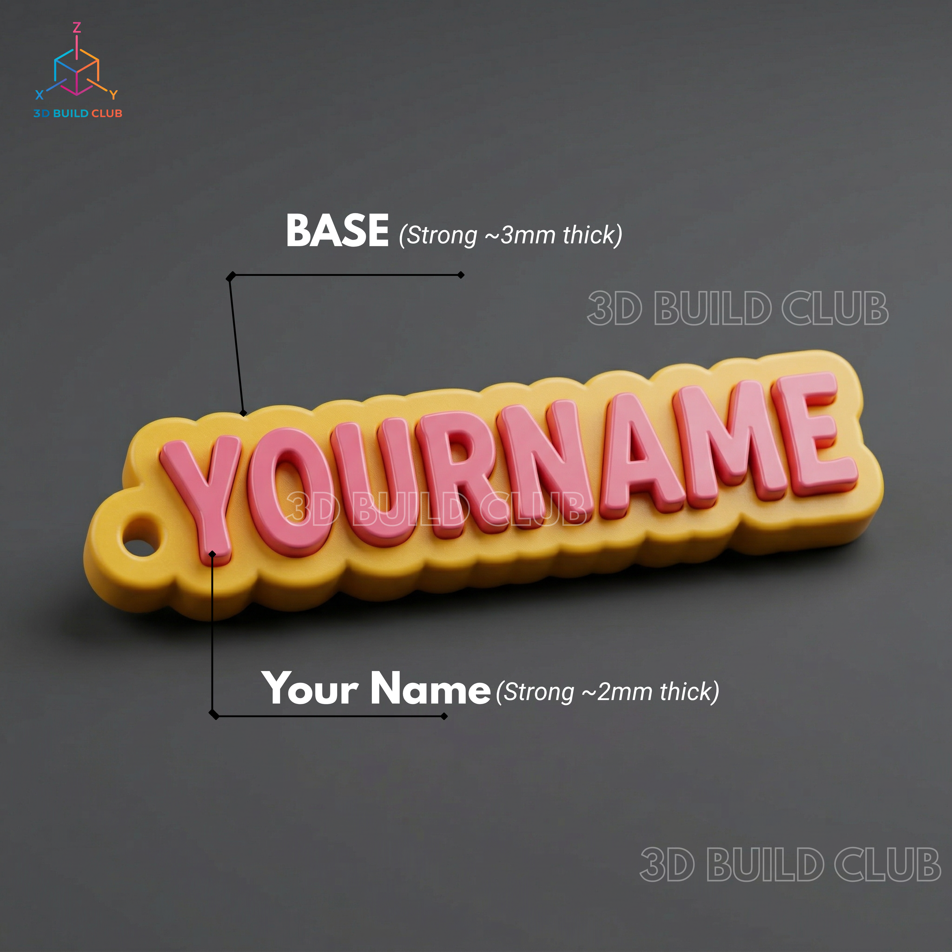 Customized Name Keychains
