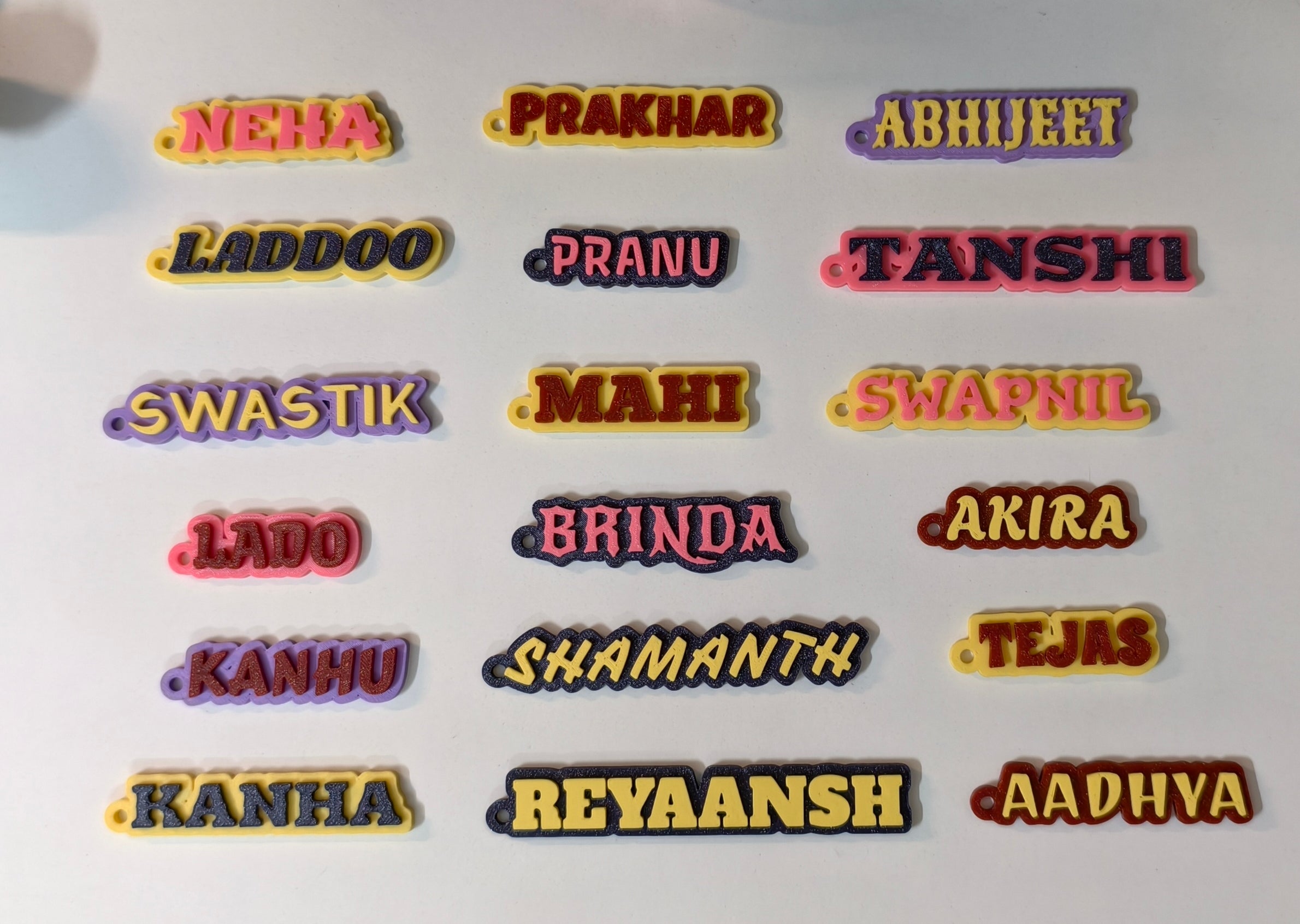 Customized Name Keychains