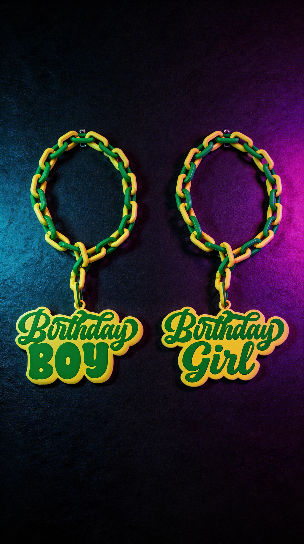 'Birthday Boy' & 'Birthday Girl' Chain