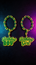 'Birthday Boy' & 'Birthday Girl' Chain