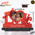 Personalized Love Photo Frame with Optional Name – Customized Couple Gift