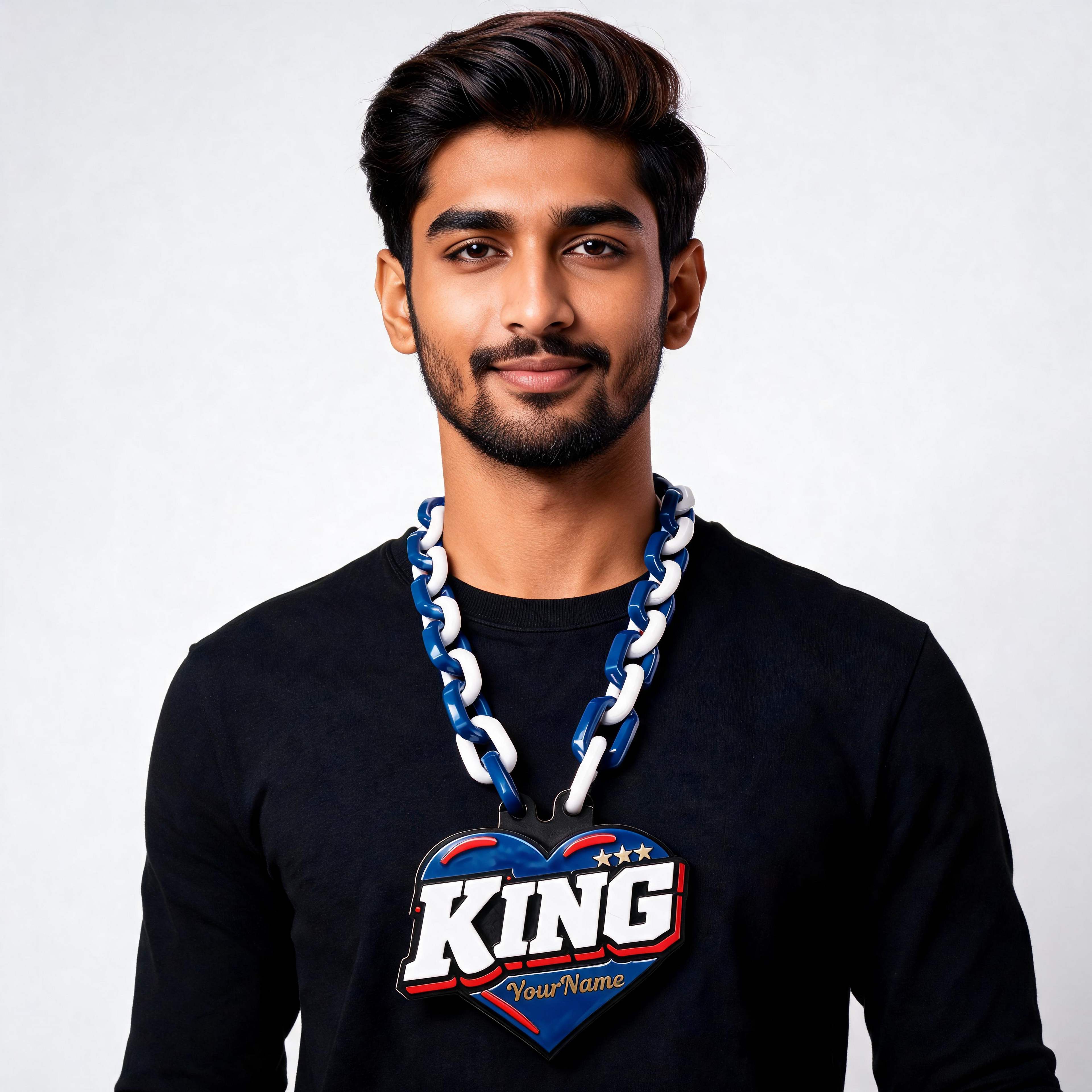 King Chain Prop with Name – Personalized Birthday Gift for Boys & Men